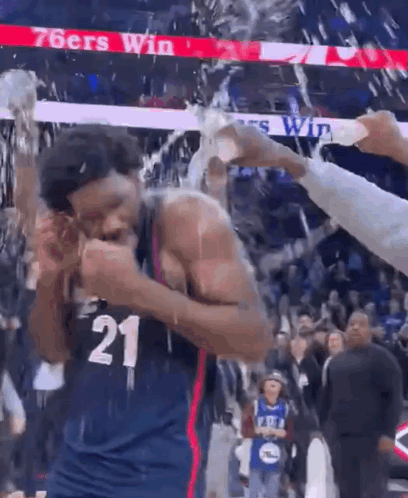 Wet And Cold Joel Embiid GIF