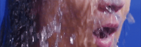 Wet Girl Showering GIF