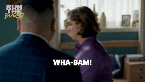 Wha- Bam Run The Burbs GIF