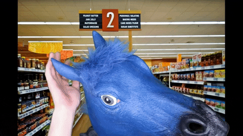 Whaaat Blue Mane Ear Cupping Gesture GIF