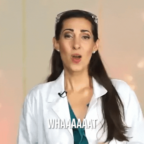Whaaat Cheeky Lady In White Coat GIF