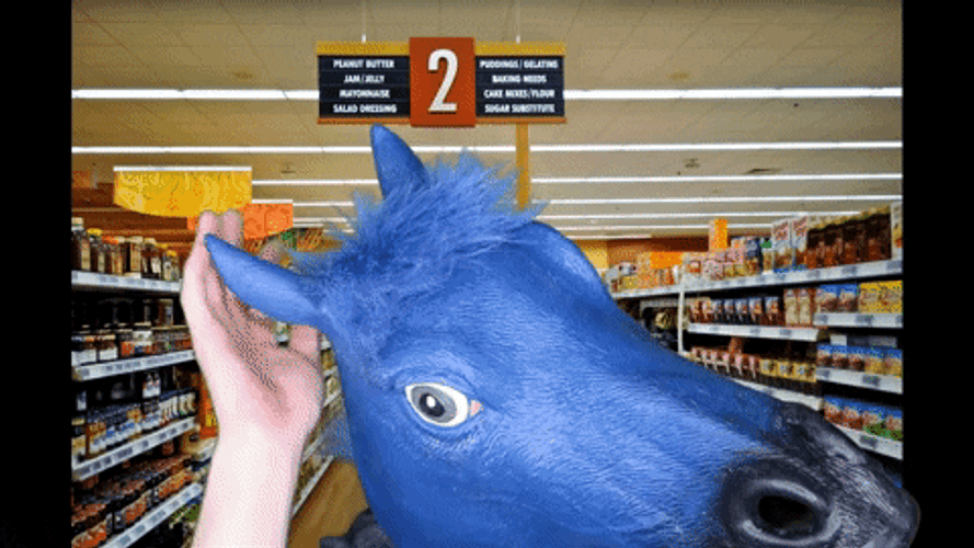 Whaaat Blue Mane Ear Cupping Gesture GIF