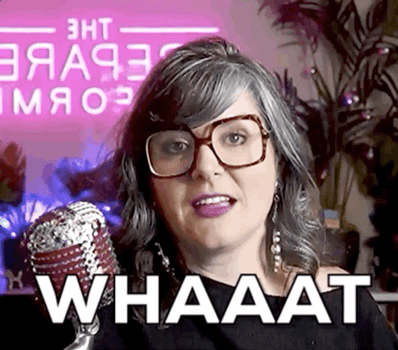 Whaaat Lady Gobsmacked Response GIF