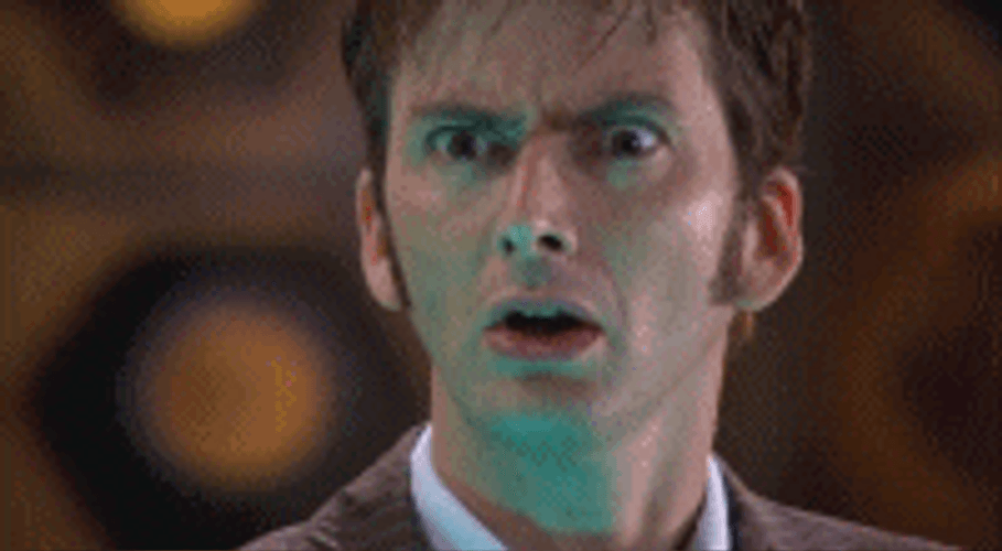Whaaat Shocked David Tennant GIF