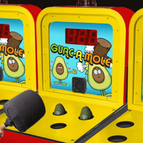 Whack A Mole Guacamole GIF