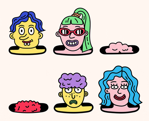 Whack A Mole Human Characters GIF