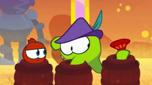 Whack A Mole Om Nom GIF