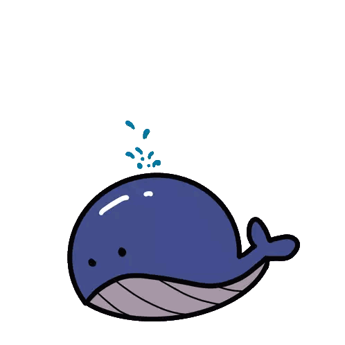 Whale Spouting Water