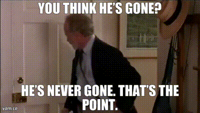 What About Bob Man Opening Door GIF