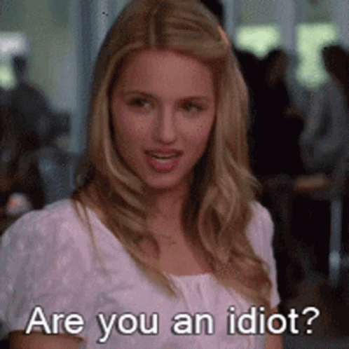 What An Idiot Beautiful Lady GIF