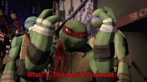 What Angry Raphael Confused Donatello Leonardo Tmnt GIF