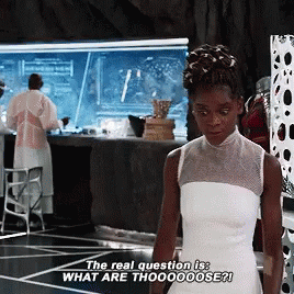 What Are Those Letitia Wright Black Panther GIF