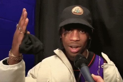 What Are Those Travis Scott Interview GIF