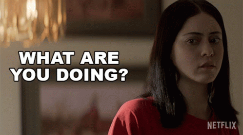 What Are You Doing Rosa Salazar GIF