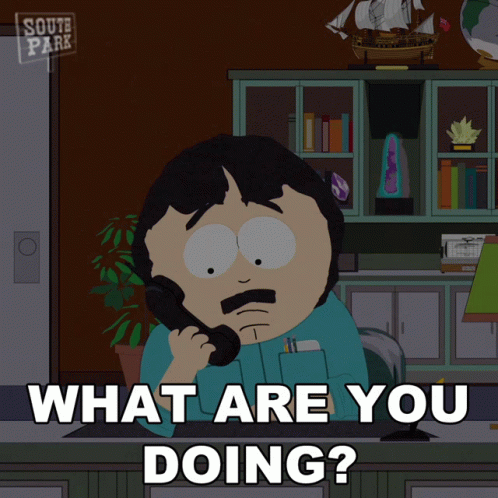 What Are You Doing Randy Marsh GIF