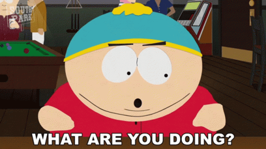 What Are You Doing Eric Cartman GIF