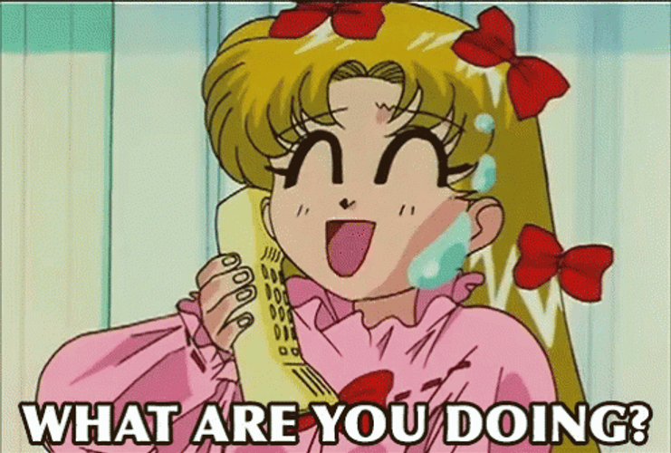 What Are You Doing Jolly Sailormoon GIF
