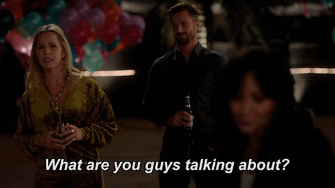 What Are You Talking About Here Now GIF