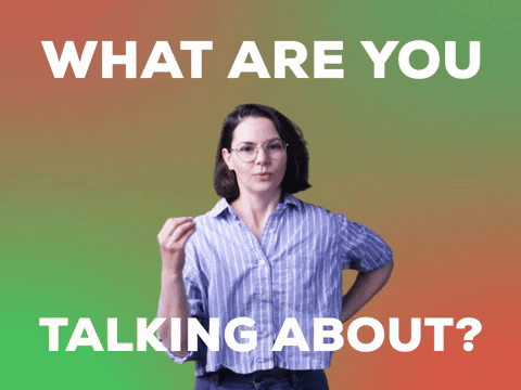 What Are You Talking About Right Now GIF