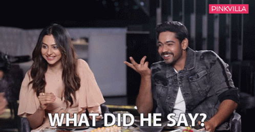 What Did He Say Rakul Preet Singh GIF