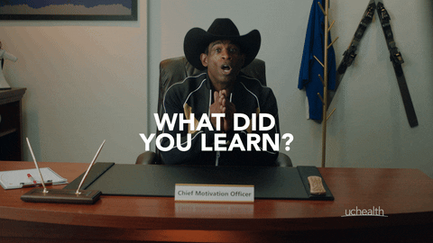 What Did You Learn Coach Prime Scene GIF