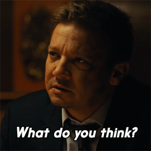 What Do You Think Jeremy Renner GIF