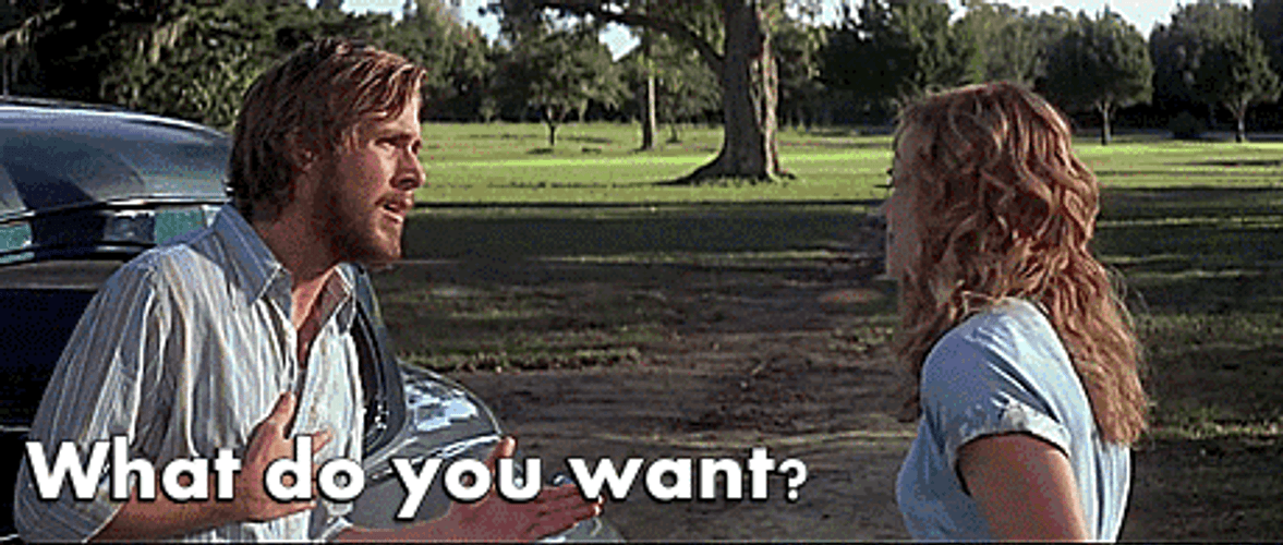 What Do You Want GIF