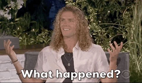 What Happened Man With Curly Hair GIF