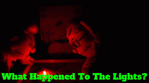 what happened to the lights written in green on a black background