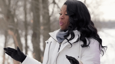 What Happened Woman Wearing Winter Jacket GIF