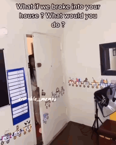 What If We Broke Into Your House What Would You Do? GIF