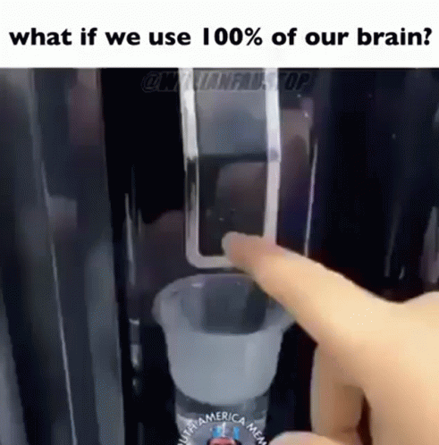 What If We Use 100 Percent Of Brain Meme GIF