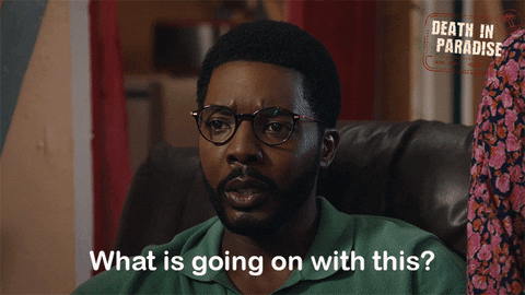 What Is Going On Death In Paradise GIF