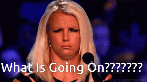 What Is Happening Confused Britney Spears GIF