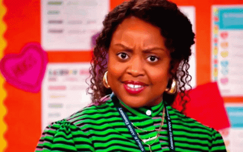 What Is Happening Flustered Reaction Quinta Brunson GIF