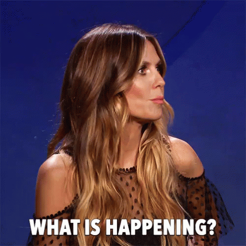 What Is Happening Heidi Klum GIF