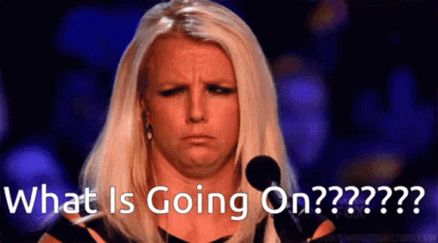 What Is Happening Confused Britney Spears GIF