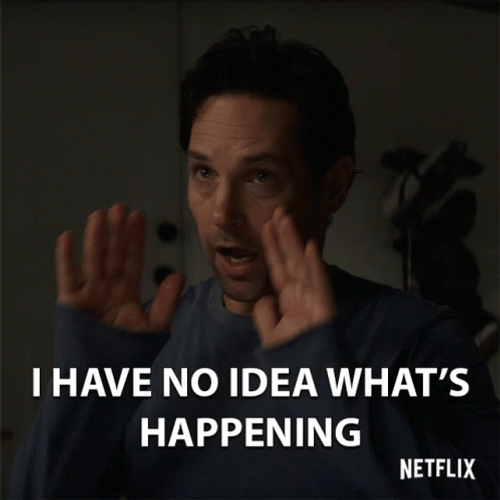 What Is Happening Confused Paul Rudd GIF