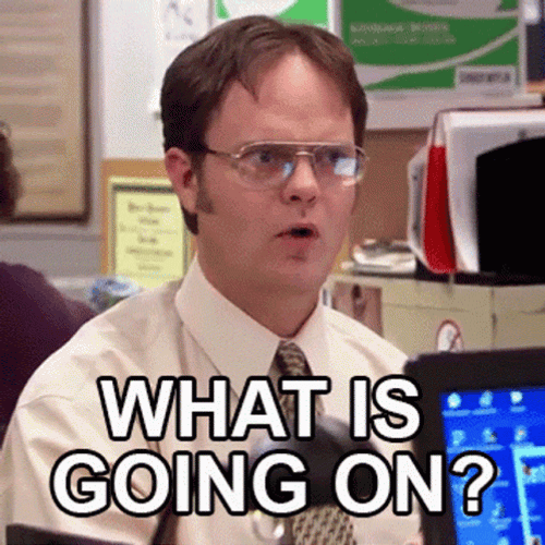 What Is Happening Dwight Schrute The Office GIF