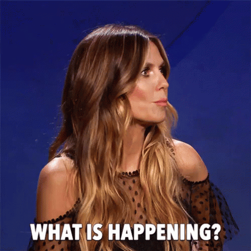 What Is Happening Heidi Klum GIF