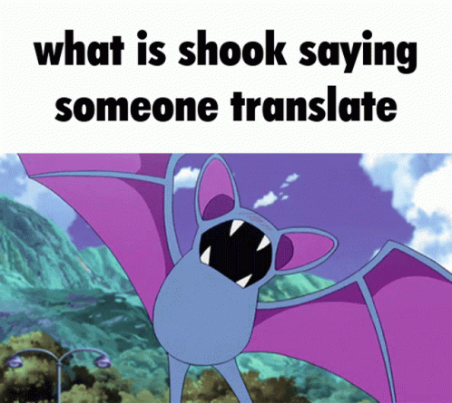 What Is Shook Pokemon Zubat GIF