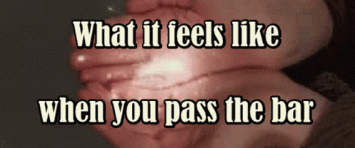 What It Feels Like When You Pass The Bar Is Displayed GIF