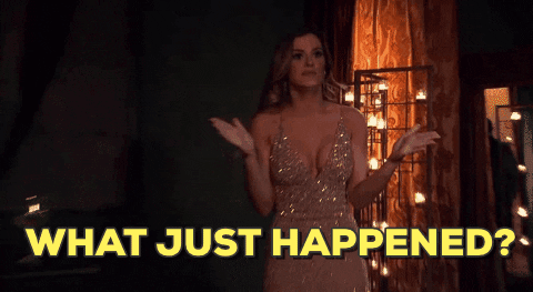 What Just Happened Woman In Sparkling Gown GIF