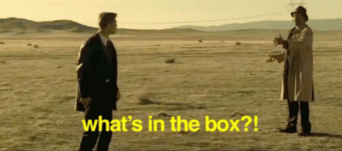 What's In The Box Brad Pitt Seven GIF