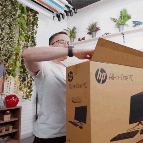 What's In The Box HP Desktop Unboxing GIF