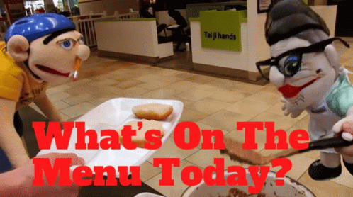 What's On The Menu Today Sml Jeffy GIF