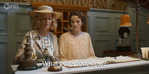What She's Done Now Curious GIF
