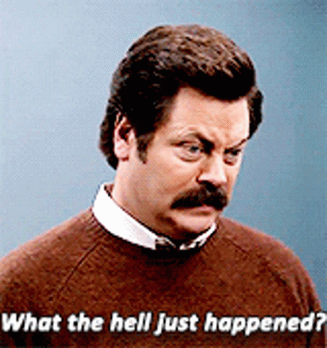 Nick Offerman What The Hey Happened GIF