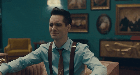 What The Frustrated Brendon Urie GIF