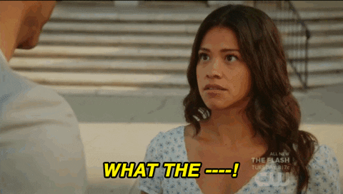 What The Gina Rodriguez Outside Church GIF